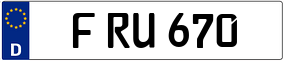 Truck License Plate